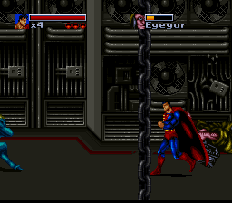 Death and Return of Superman, The (Europe) In game screenshot